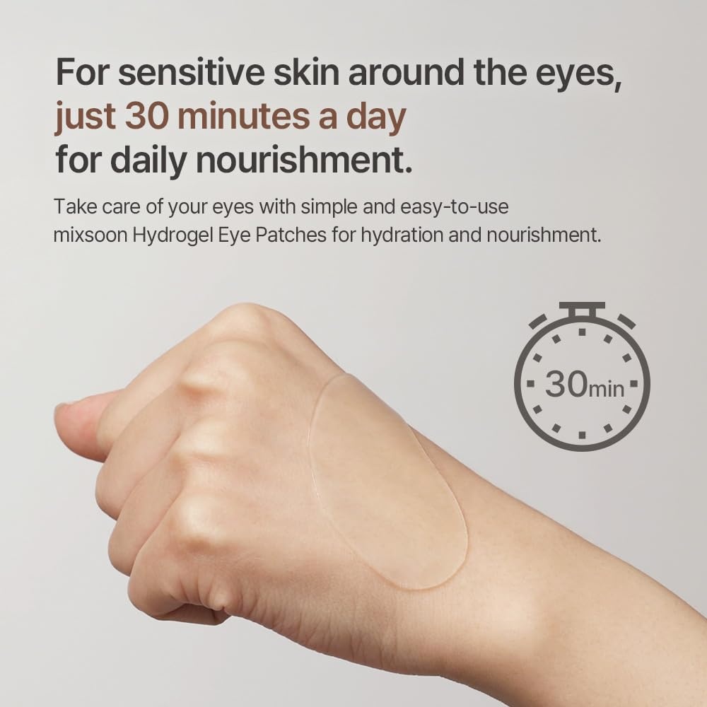 image:imagemixsoon Bean Hydrogel Eye Patch 84 g 296 oz 30 pairs Korean Glass Skin Care Under Patch Hydrating Radiance Easy Patch fore Korean Glass SKin CareBean