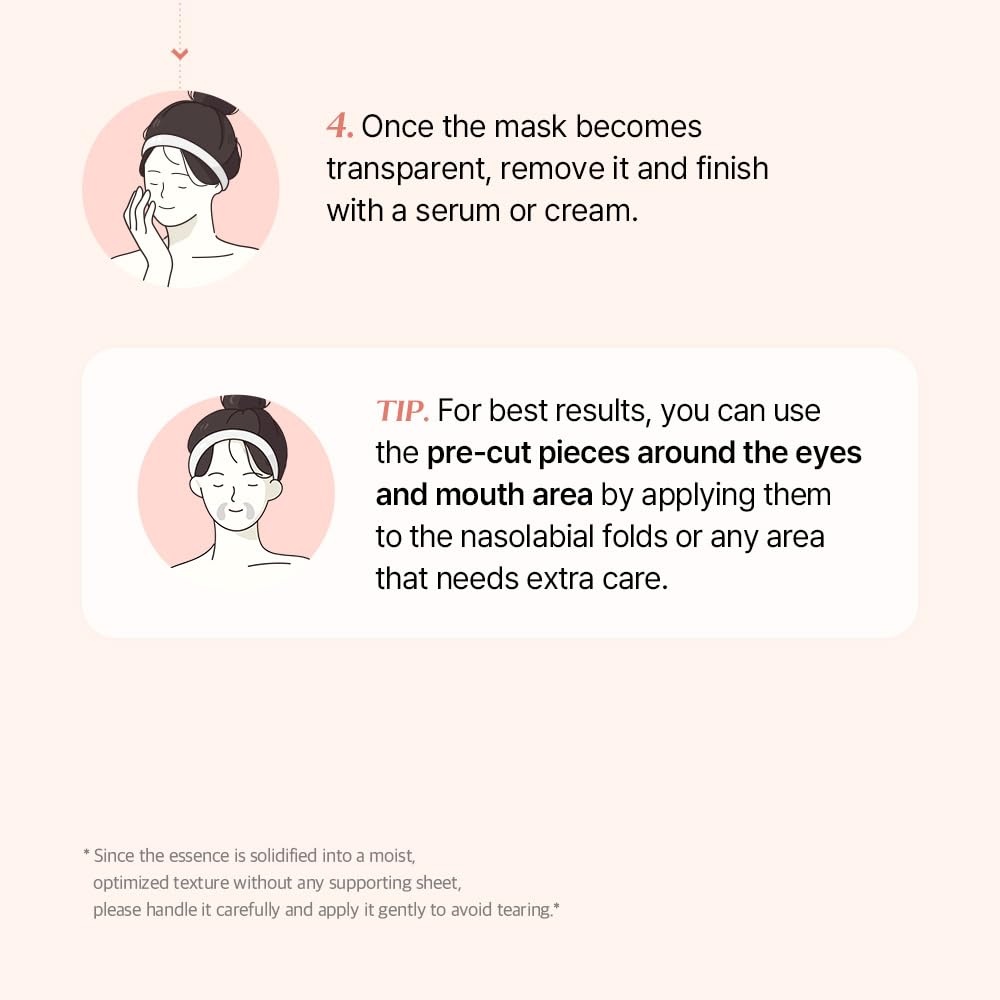 image:imagemixsoon Collagen Hydrogel Face Mask Hydration AllInOne Firming Soothing Gel Formula Face Mask for Radiant Smooth Skin Stocking Stuffers Korean Glass Skin Care Pack of 3 BeanPDRN