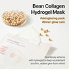 mixsoon Collagen Hydrogel Face Mask Hydration All-In-One Firming, Soothing Gel Formula Face Mask for Radiant, Smooth Skin Stocking Stuffers Korean Glass Skin Care (Pack of 3, Bean)(Bean)