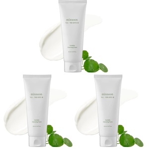 mixsoon Double Cleansing Set 2-Step Routine, Cica Foam & Bean Cleansing Oil Face Wash Set Gentle Deep Clean and Hydrating Care 150ml / 5.07 fl.oz., 195ml / 6.59 fl.oz. Korean Glass Skin Care(5.07 Fl Oz (Pack of 3))