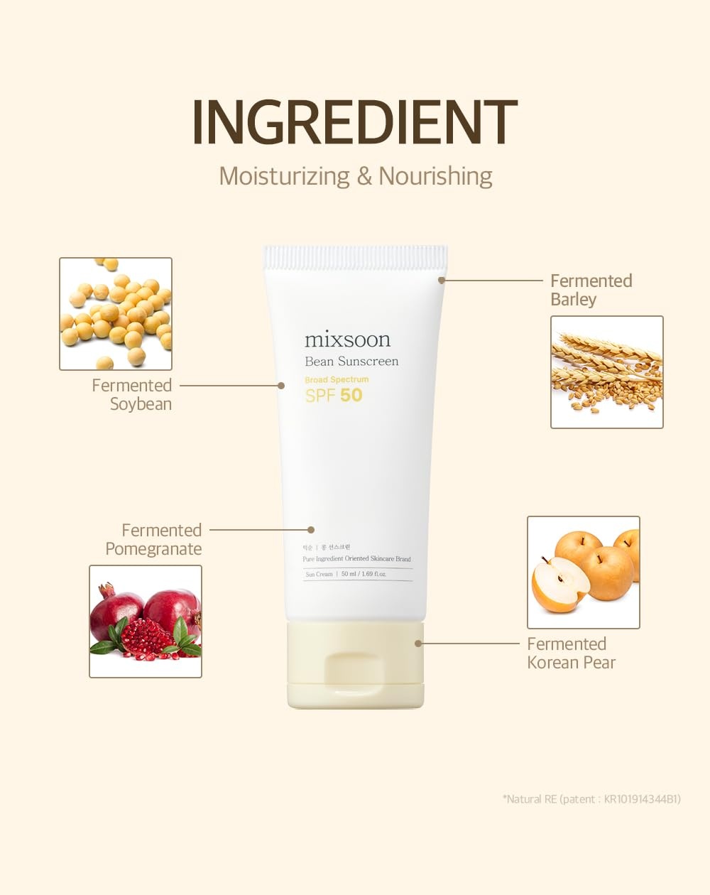 image:imagemixsoon Centella Hyal Sunscreen 50ml Soothing Comfort Matte Finish Sunscreen SPF 50 PA Designed for Daily Comfort Lightweight Hydrating Non Greasy No White Cast For Sensitive SkinBean
