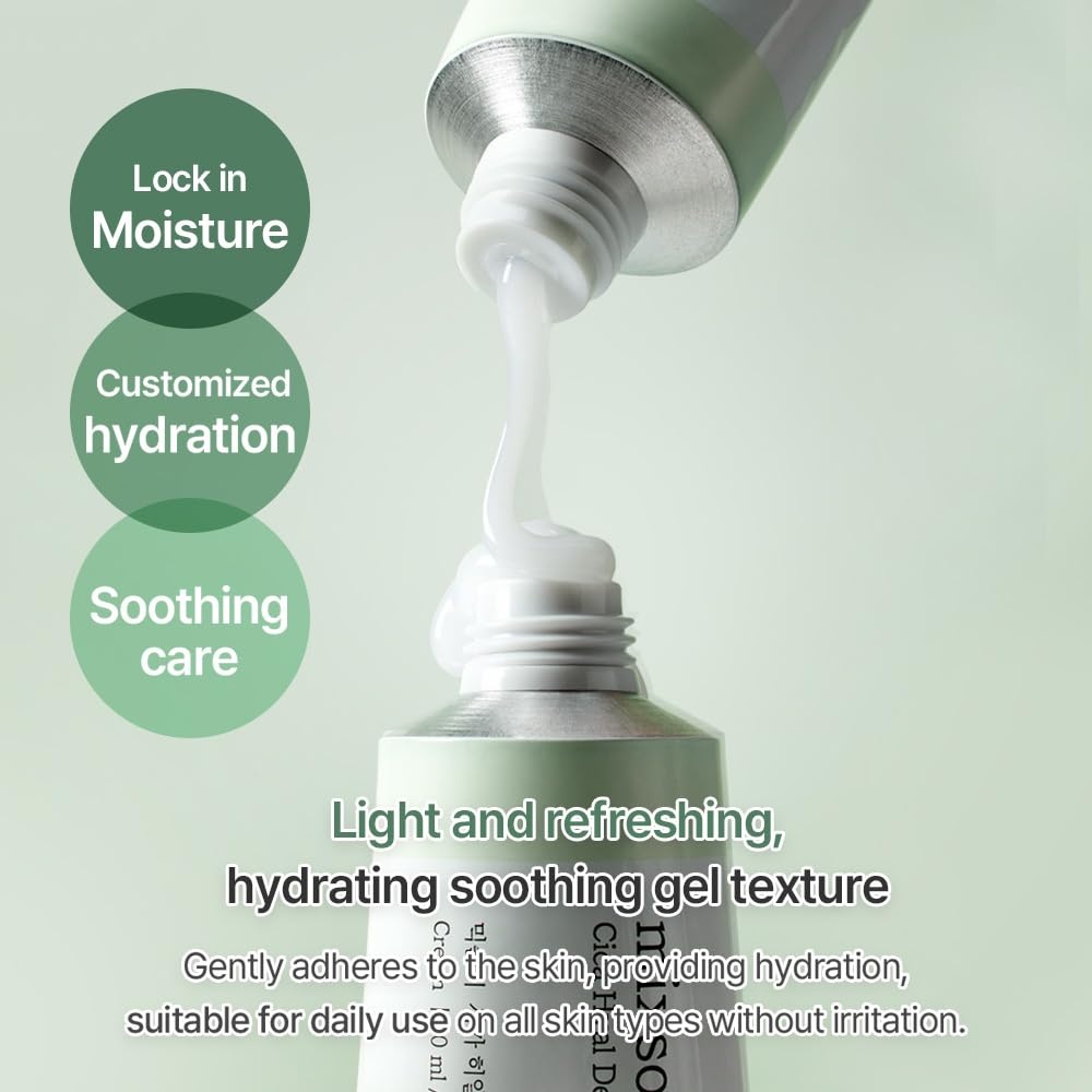 image:imagemixsoon Cica Hyal Deep Soothing Cream Soothing and Hydrating Face Cream Centella Asiatica and Hyaluronic Acid Calming Moisturizer for Sensitive Skin 50ml 169 floz Korean Glass Skin Care