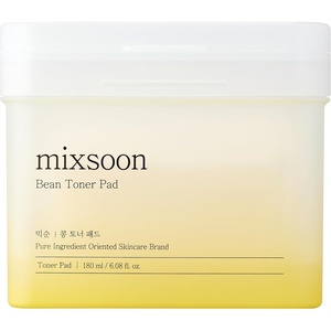 mixsoon Centella Asiatica Toner Pad-Soothing, Hydrating and Balancing Facial CICA Pads, Gentle Daily Care for Sensitive, Calm Skin 180ml / 6.08 fl.oz. (120 Sheets) Korean Glass Skin Care(Bean Toner Pad)
