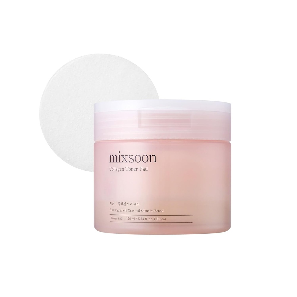 image:imagemixsoon Toner Pad Deeply Hydrating and Refreshing Facial Pads Gentle Daily Care for Smooth Radiant Skin 180ml 608 floz Korean Glass Skin Care CollagenClear