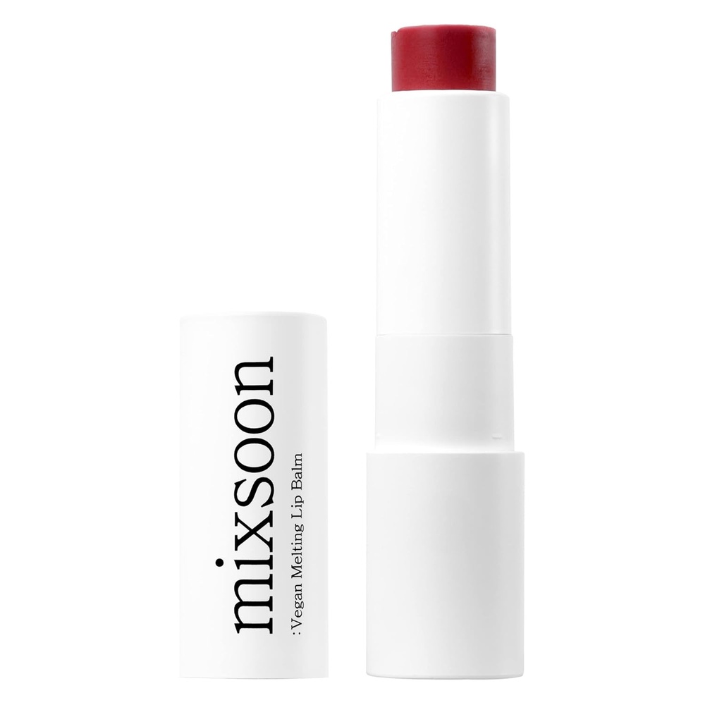 image:imagemixsoon Vegan Melting Lip Balm Clear Shea Butter Moisturizing and Softening Chapped Lips CareTransparent Finish for Smooth Hydrated Lips 41g 013 fl oz Korean Glass Skin CareDry rose