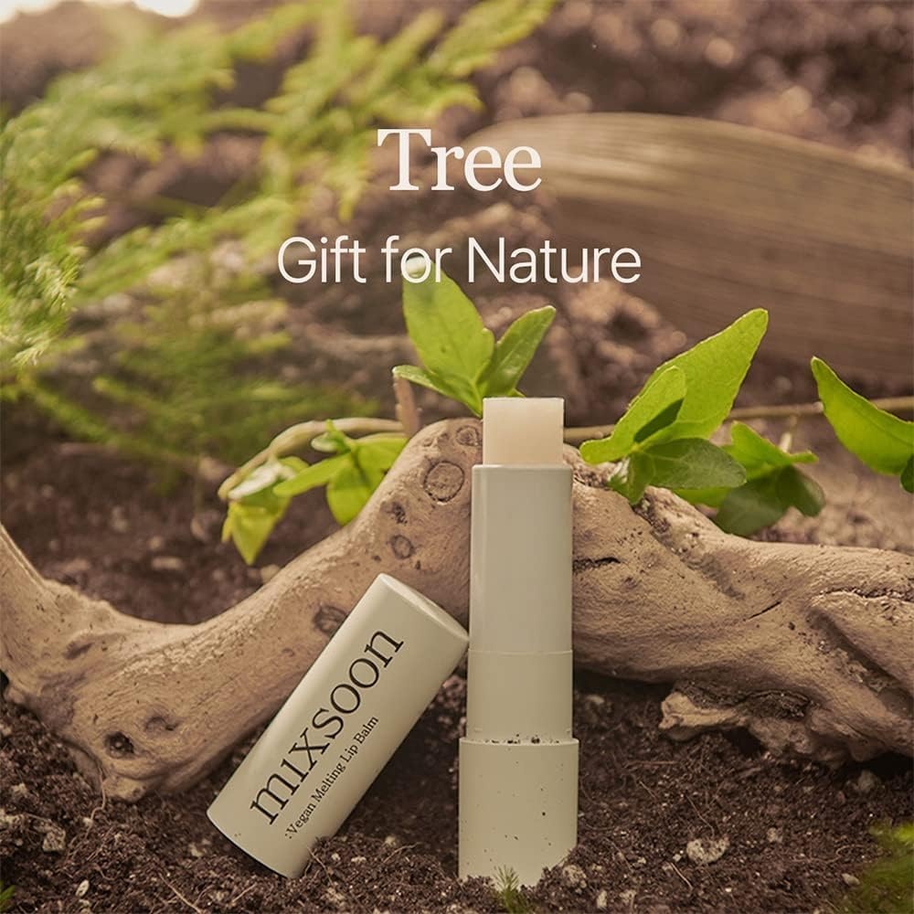image:imagemixsoon Vegan Melting Lip Balm Clear Shea Butter Moisturizing and Softening Chapped Lips CareTransparent Finish for Smooth Hydrated Lips 41g 013 fl oz Korean Glass Skin CareDry rose